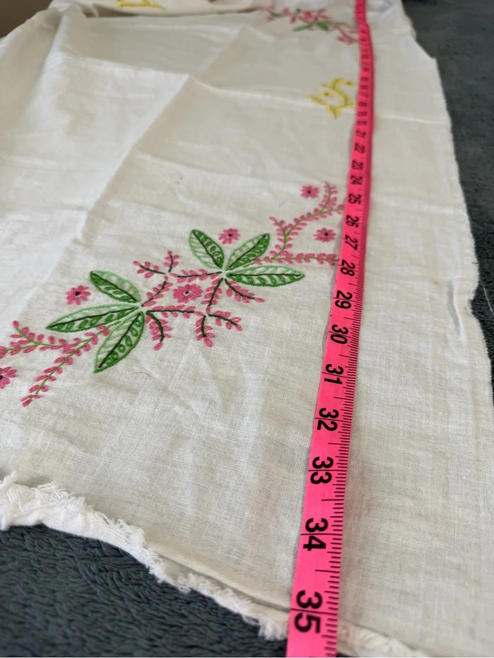 Vintage Floral Embroidered and Printed tablecloth sets-well love